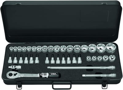 Dopsleutelset 6-kant 3/8 inch AVS - 10 delig
