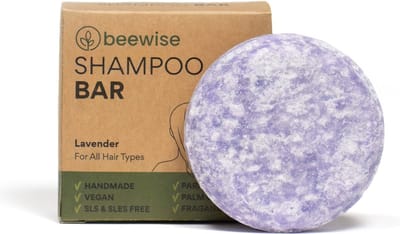 Shampoo Bar Lavendel | Plasticvrij Solid Shampoo | Natuurlijk & Vegan | Sulfaatvrij, Parabeenvrij, Silicoonvrij | Handmade in Nederland | Zilvershampoo | For all Hair Kinds