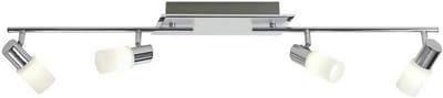 Verstelbare LED Balk met Geborsteld Aluminium en Wit Glas