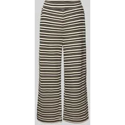 Gebreide broek met elastische band en steekzakken