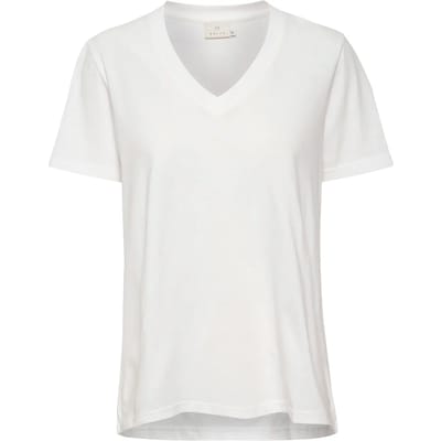 Dames-T-shirt met V-hals KAFFE Marin