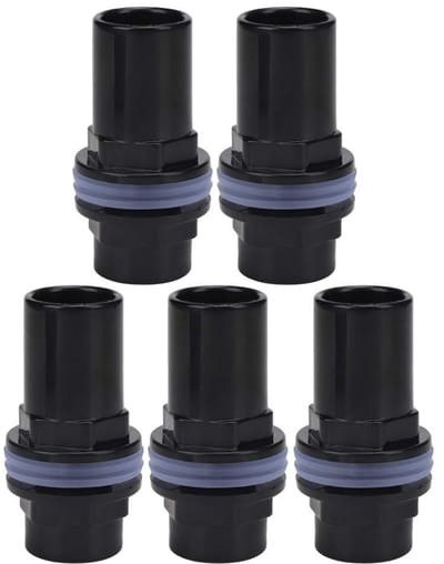 Dailygoods- Pijp Connector Set - 5 Stuks - PVC Aquarium Accessoires - Lekvrije Verbinding - Stevige Versteviging - Transparante Rubberen Mat - Aquariumconnector