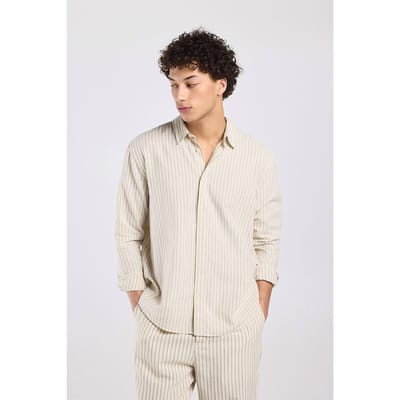 America Today Han White/grey Maat: L | Casual Overhemden Outlet | Heren | Wit