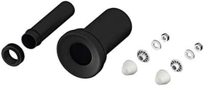 Toilet Aansluitgarnituur - Reservedeel WC - Toilet Reparatie - Dubbele Hoeveelheidstechniek - DN 90 - Grijs