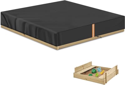 Waterdichte Zandbakafdekking - Oxford Stof, UV-Bestendig, Elastische Bescherming, 185 x 185 x 20 cm