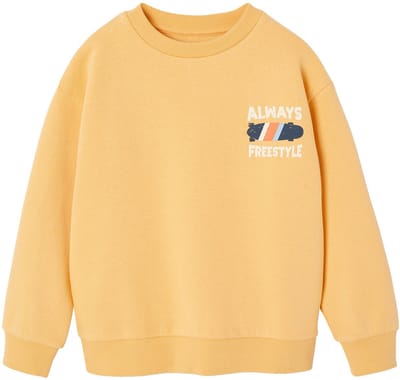 Vertbaudet Sweater met ronde hals voor jongens met lange mouwen