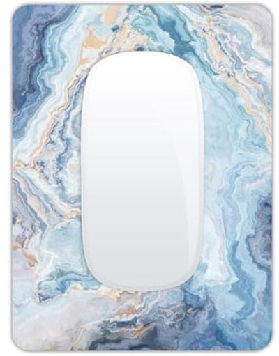 Kleine muismat met antislip rubberen basis - Perfect voor reizen en gebruik met laptops