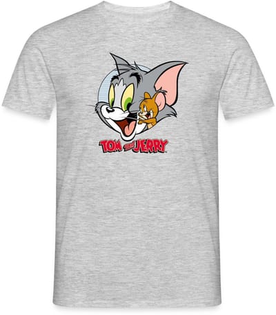 Tom En Jerry Knuffelig T-Shirt Heren