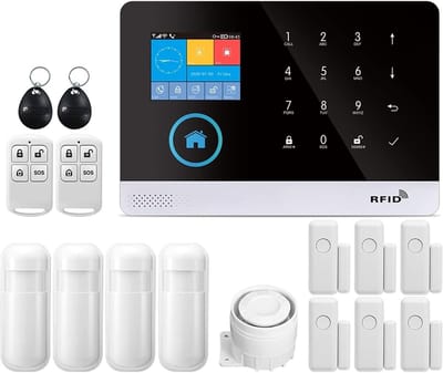 Draadloos Huisalarm - Inbraakbeveiliging Set - Huis Beveiligen - App Bediening - Meerdere Sensoren - Wit