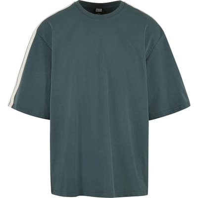 Urban Classics - Tennis Core Heren T-shirt - S - Donkergroen