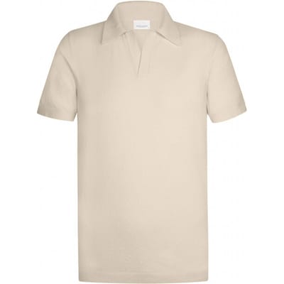 Profuomo poloshirt korte mouw beige