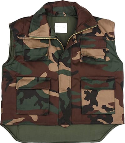 Fostex Garments - Kids padded vest woodland (kleur: Woodland / maat: M)