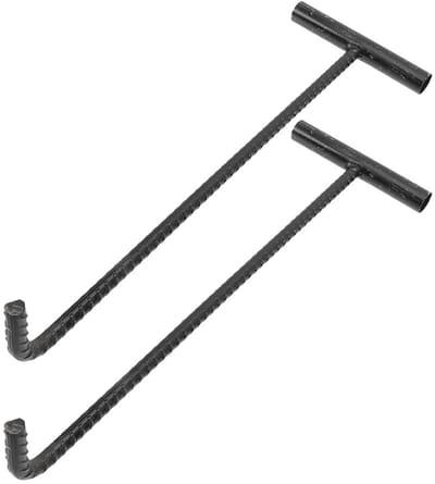 2 Stuks Roller Shutter Haakjes, Zware S Haakjes, Tie Bar Gereedschap, RVS Manhole Haakjes, Geschikt voor Kanaalafdekking en Zware Toepassingen