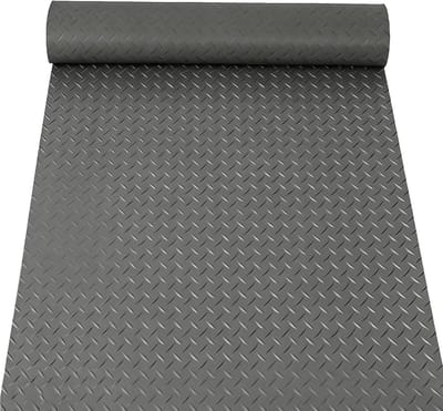 Antislip Vloermat - Garage Vloerbedekking - Vloer Beschermen - Verhoogde Wrijvingsstructuur - 13 x 3 m - Grijs