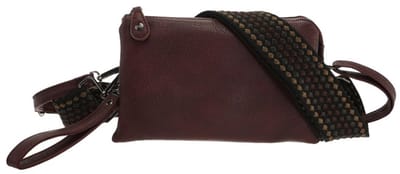 Burgundy New York schoudertasje OLT17563