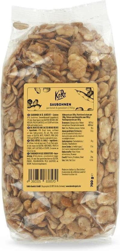 KoRo | Geroosterde en gezouten tuinbonen 750 g