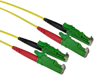 ACT 1 meter LSZH Singlemode 9/125 OS2 glasvezel patchkabel duplex met E2000/APC en E2000/APC connectoren