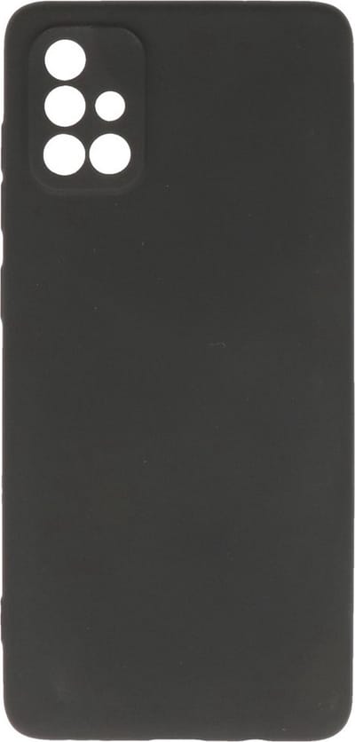 Hoesje Geschikt voor de Samsung Galaxy A71 - Fashion Color Backcover Telefoonhoesje - Zwart