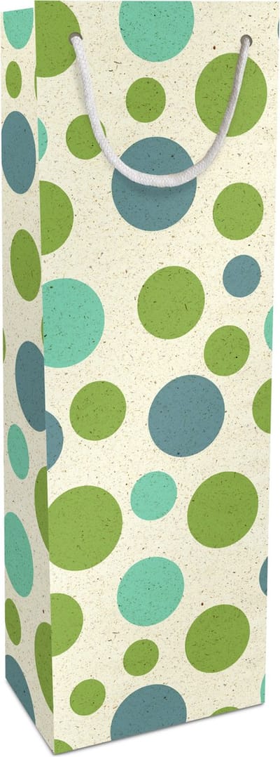 Tasje 12x36x10cm, Fantasie Bubbles, Graspapier