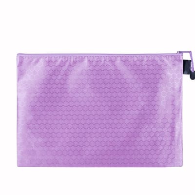 Allecto - Documentenmap - Waterdicht - Ritssluiting - Lila - Perfect voor documenten en cosmetica - A4 formaat - Ideaal voor school en reizen