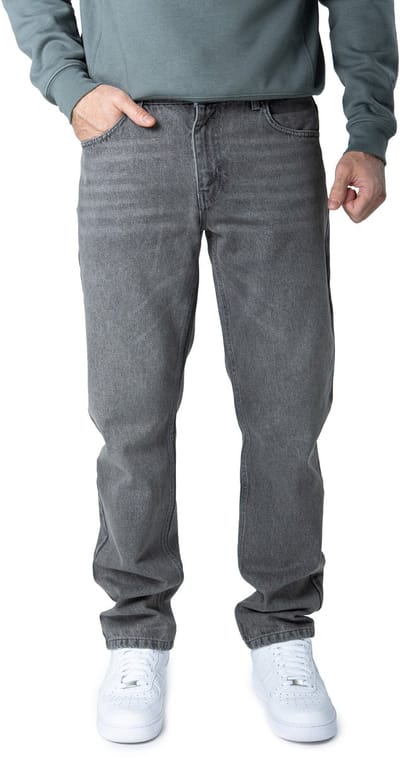 WOTEGA Heren Jeans Dream – Straight Fit – Katoen – Grijs – 5-pocket