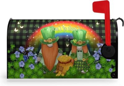 Brievenbus Cover - Brievenbus Decoratie - Brievenbus Versieren - Magnetische Bevestiging - 53 x 46 cm - Groen
