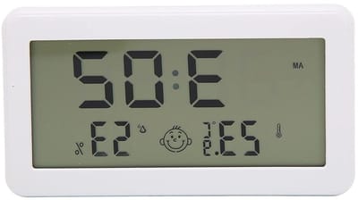 LCD Hygrometer Thermometer - Binnenshuis Monitor - Comfort Binnen - Hoge Nauwkeurigheid - 0.1 Grad Resolutie - Wit