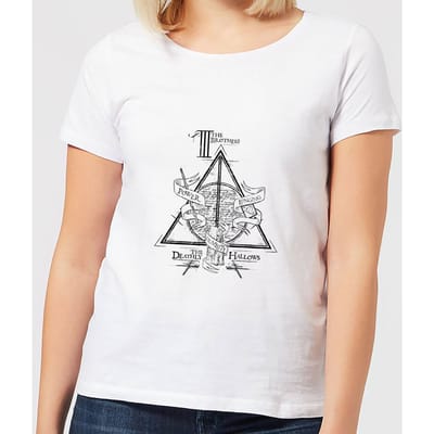 Harry Potter Three Dragons White dames t-shirt - Wit - S