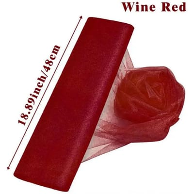 5/10m Bruiloftsdecoratie Tule Rol Kristal Organza Transparante Stof Voor Bruiloft Verjaardagsfeest Achtergrond Weeding Stoelsjerpen Decor 48cmx5m