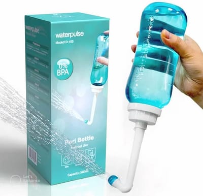 Draagbaar Bidet met Dubbel Mondstuk en Opbergtas - Intieme Douche voor Vrouwen en Bedlegerigen