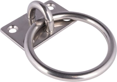 HIBO Aanlegring RVS 10 mm plaat 60x50mm