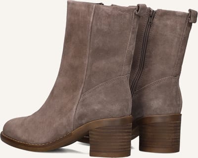 Omoda 2581-09 Enkellaarsjes - Enkelboots met rits - Dames - Taupe - Maat 43