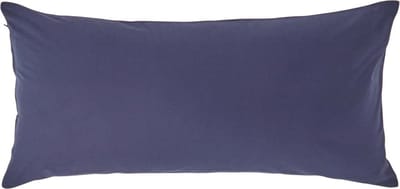 Homescapes Kussensloop 40x80 cm – Marineblauw – 100% Egyptisch Perkal Katoen – 200 TC