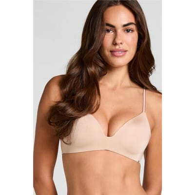 Hunkemöller Mona voorgevormde bh zonder beugel Dames beige - Maat A85