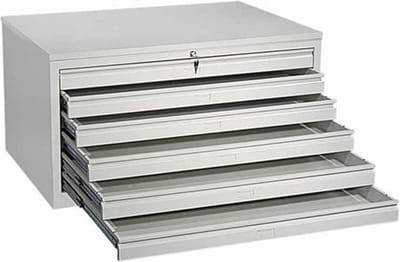 Tekeningladekast A0 64x140x95cm Wit