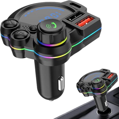 FM Zender Auto - Radio Adapter - Muziek Streamen - Handsfree Bellen - 83 cm - Zwart