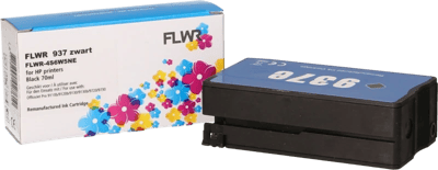 FLWR HP 937e - Zwart XL - voor Officejet pro 9130 - 9130 - 9720 - 9730