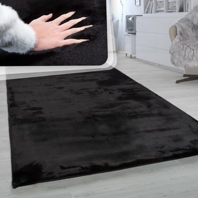 Flycarpets Rabbit Vloerkleed - Zwart