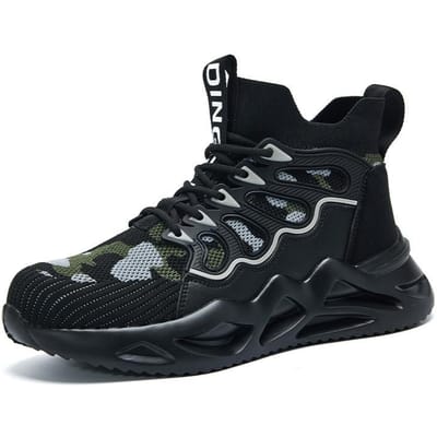 Lichtgewicht Veiligheidsschoenen Heren Ademende Werksneakers Beschermende Stalen Neus Werkschoenen Onverwoestbare Punctiebestendige Veiligheidslaarzen 39