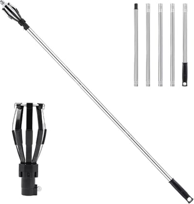 Lamp Vervangingsgereedschap - Uittrekbaar Hulpmiddel - Lampen Wisselen - Robuust Roestvrij Staal - Uittrekbaar Tot 40cm