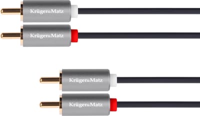 Krüger&Matz Basic Serie - RCA Kabel - 100 cm - 2RCA-2RCA - Audio Kwaliteit