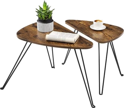 Bijzettafel - Bijzettafels - Bijzettafeltjes Woonkamer - Bijzettafel Bruin - Bijzettafel Bank - Tafel - Tafeltje