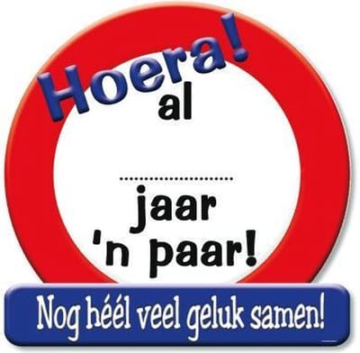 Paperdreams - Huldeschild - ... Jaar een paar
