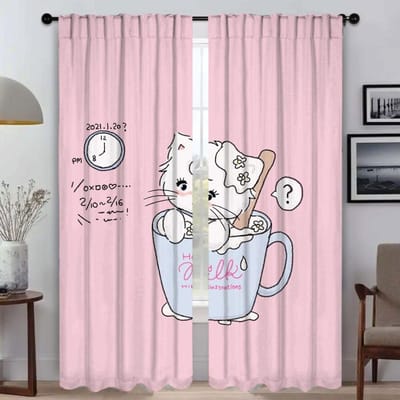 MikkoS Home Interieur Gordijnen voor Woonkamer Verduisterend Gordijn Scheidingsgordijn Anti-muggen Gordijnen 2 Stuks Halloween Decoratie W50xH70cmx2pcs-CL