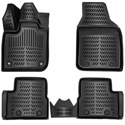 3D Rubber Automatten voor FIAT 500 2020-2026 [FA1] | Elektrisch - geurloos & op maat - hoge rand