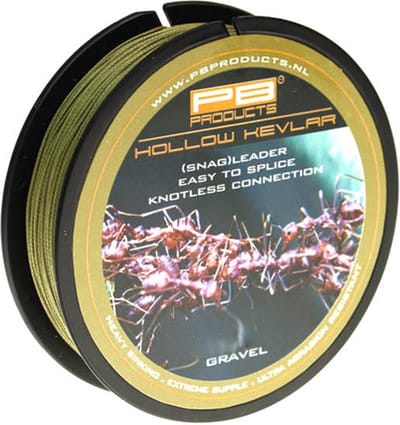 PB Products - Hollow Kevlar - Voorslag Leader - 50 meter - Gravel