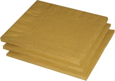 Uni kleur tafel servetten - goud - 40x stuks - 33 x 33 cm - Papier - diner tafel versiering/decoratie