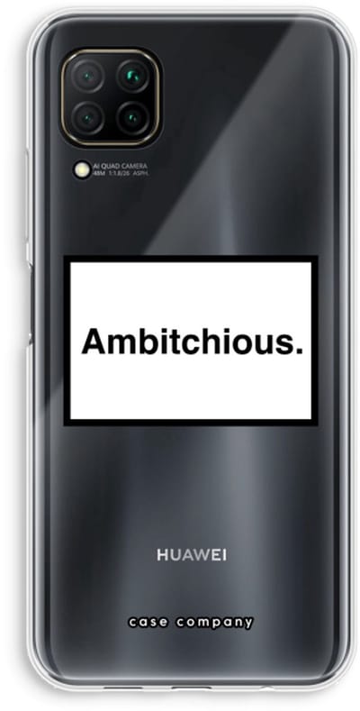Case Company® - Hoesje geschikt voor Huawei P40 Lite hoesje - Ambitchious - Soft Cover Telefoonhoesje - Bescherming aan alle Kanten en Schermrand
