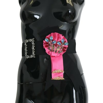 Dolce Gabbana Strikriem met Crystal Versiering