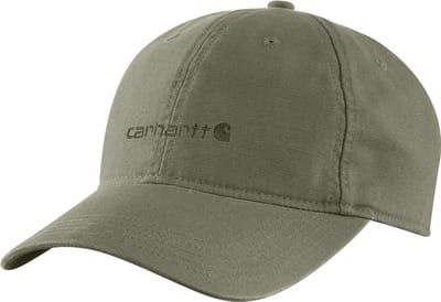 Carhartt Canvas pet met geborduurde graphic - Groen